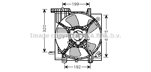 Ventilateur de refroidissement du moteur AVA QUALITY COOLING SU7502