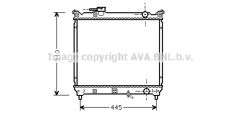 Radiateur de moteur AVA QUALITY COOLING SZA2033