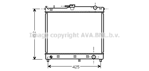 Radiateur de moteur AVA QUALITY COOLING SZA2055