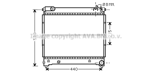 Radiateur de moteur AVA QUALITY COOLING SZA2074