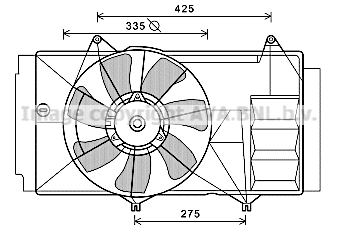 Ventilateur moteur AVA QUALITY COOLING TO7580