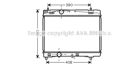 Radiateur de moteur AVA QUALITY COOLING TOA2357