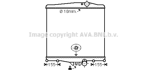 Radiateur de moteur AVA QUALITY COOLING VL2041N