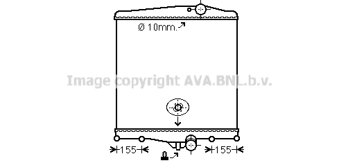 Radiateur de moteur AVA QUALITY COOLING VL2042N