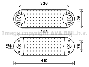 Radiateur d'huile moteur AVA QUALITY COOLING VL3072