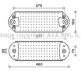 Radiateur d'huile moteur AVA QUALITY COOLING VL3078