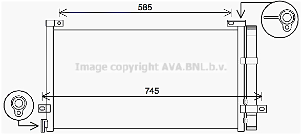 Condenseur AVA QUALITY COOLING VL5086D