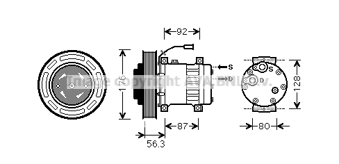 Compresseur AVA QUALITY COOLING VLAK053