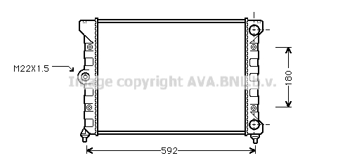 Radiateur refroidissement moteur AVA QUALITY COOLING VN2099