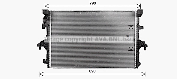 Radiateur refroidissement moteur AVA QUALITY COOLING VN2436