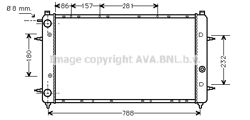 Radiateur refroidissement moteur AVA QUALITY COOLING VNA2114