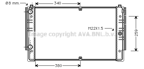 Radiateur refroidissement moteur AVA QUALITY COOLING VNA2149