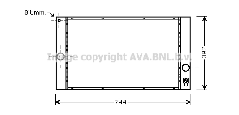 Radiateur de moteur AVA QUALITY COOLING VOA2141