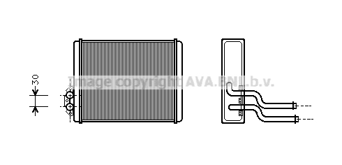 Radiateur de chauffage AVA QUALITY COOLING VOA6084