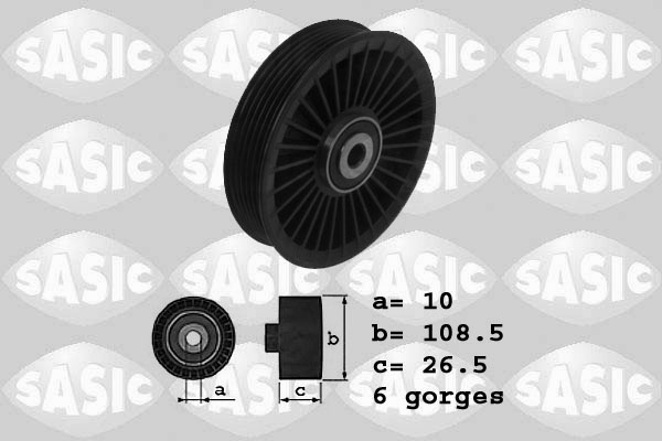 Galet enrouleur de courroie d'accessoires SASIC 1626144 (Vendu à l'unité)