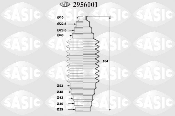 Soufflet de direction SASIC 2956001