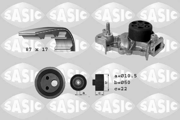Kit de distribution + pompe à eau SASIC 3904028