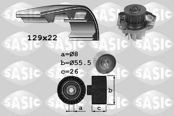 Kit de distribution + pompe à eau SASIC 3906041