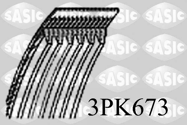 Courroie d'accessoires SASIC 3PK673