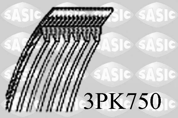 Courroie d'accessoires SASIC 3PK750