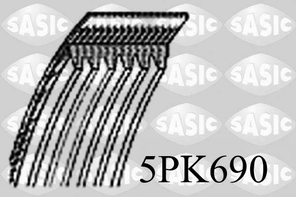 Courroie d'accessoires SASIC 5PK690