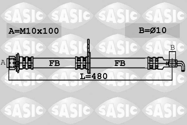 Flexible de frein SASIC 6606051