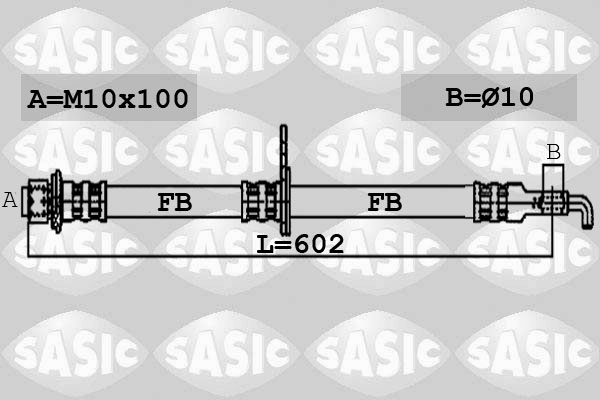 Flexible de frein SASIC 6606056