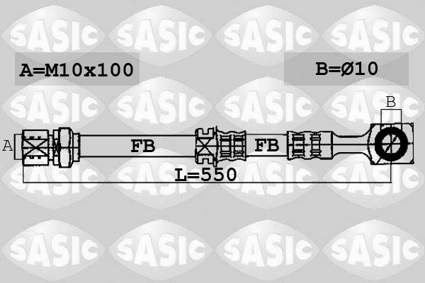 Flexible de frein SASIC 6606099