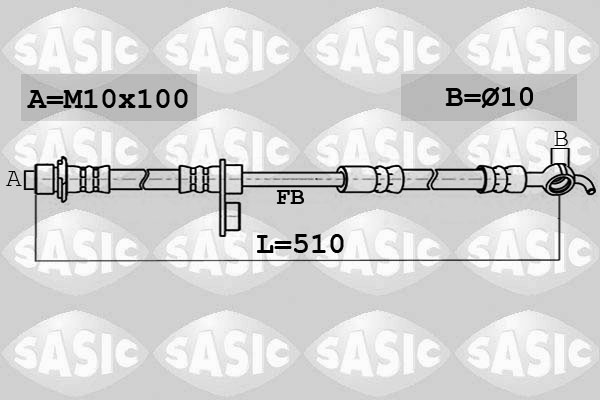 Flexible de frein SASIC 6606141