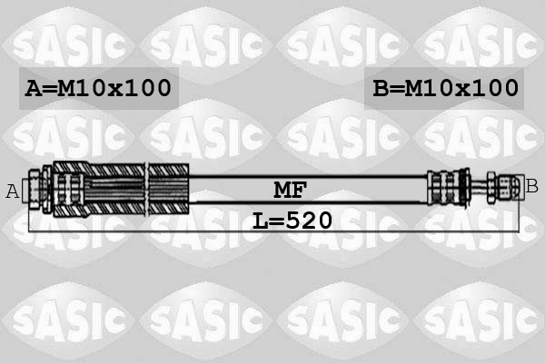 Flexible de frein SASIC 6606188