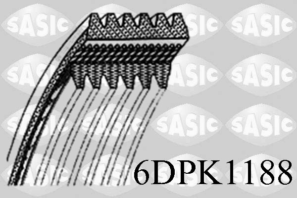 Courroie d'accessoires SASIC 6DPK1188