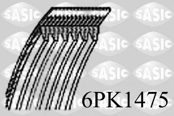 Courroie d'accessoires SASIC 6PK1475