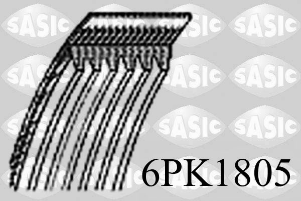 Courroie d'accessoires SASIC 6PK1805