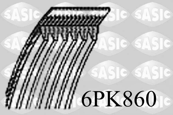 Courroie d'accessoires SASIC 6PK860