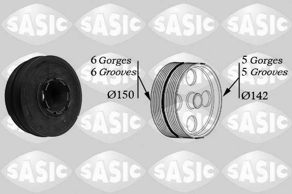 Poulie Damper SASIC 9001810