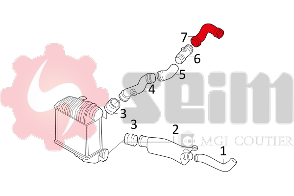 Gaine de suralimentation SEIM 981022