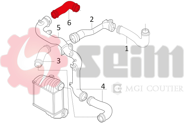 Gaine de suralimentation SEIM 981024