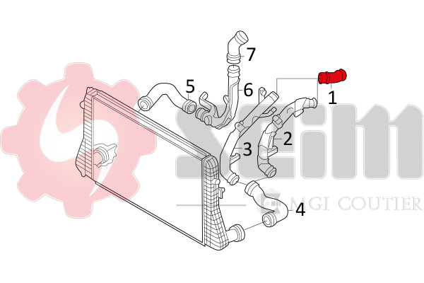 Gaine de suralimentation SEIM 981026