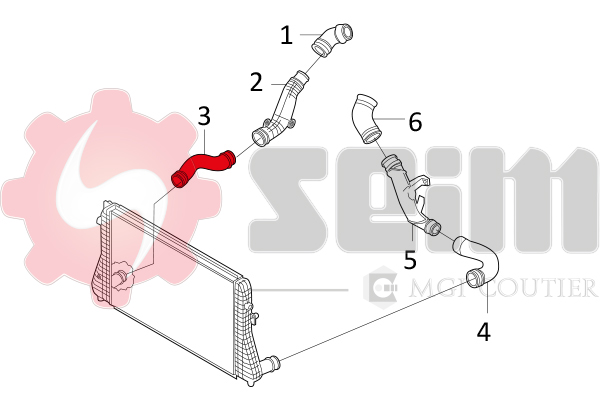 Gaine de suralimentation SEIM 981041