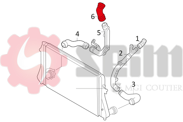 Gaine de suralimentation SEIM 981051