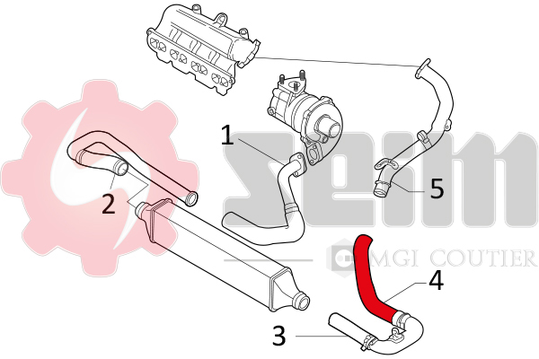 Gaine de suralimentation SEIM 981214