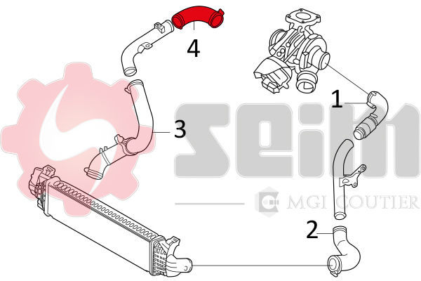 Gaine de suralimentation SEIM 981229