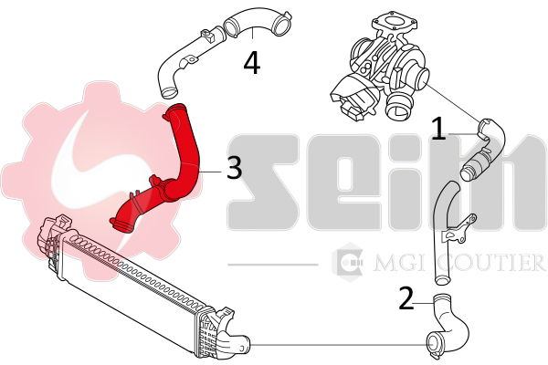 Gaine de suralimentation SEIM 981230