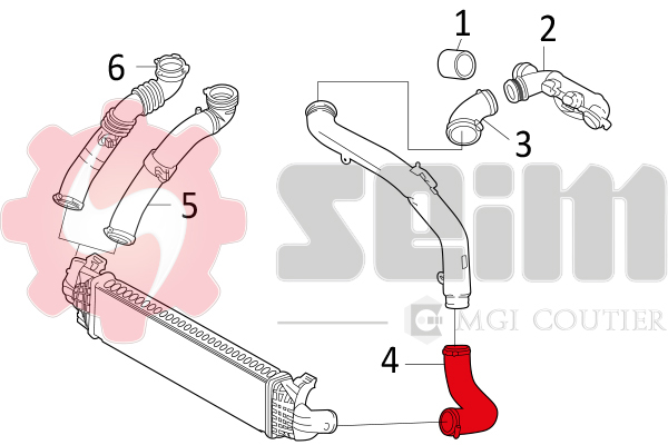 Gaine de suralimentation SEIM 981236