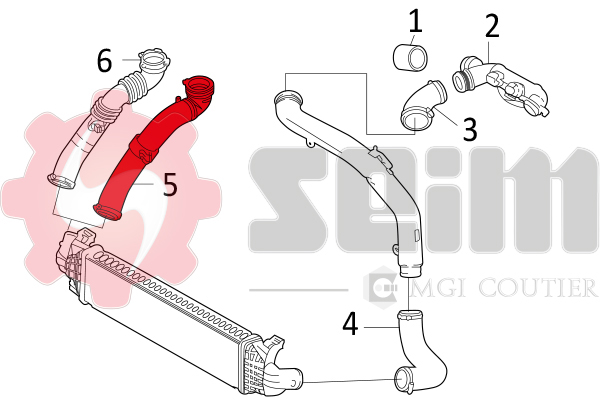 Gaine de suralimentation SEIM 981238