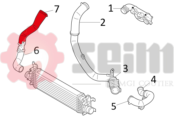 Gaine de suralimentation SEIM 981248