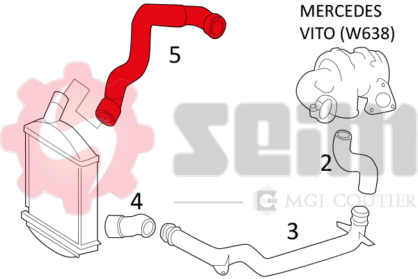 Gaine de suralimentation SEIM 981424