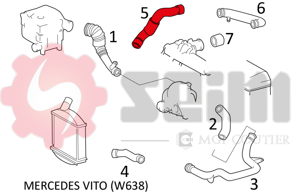 Gaine de suralimentation SEIM 981427