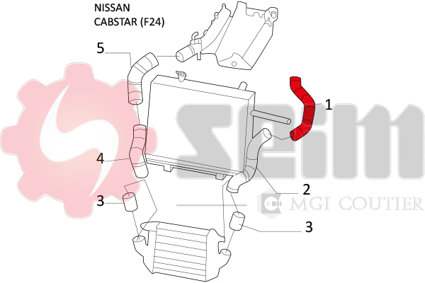 Gaine de suralimentation SEIM 981442