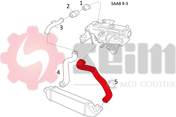 Gaine de suralimentation SEIM 981582